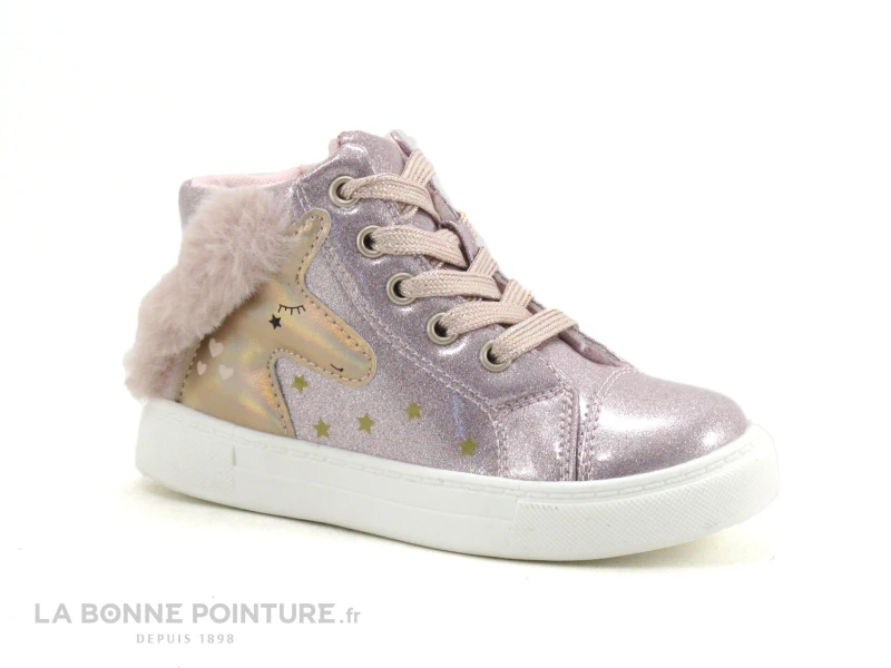 Happy Bee B840040 Rose - Basket Montante Fille Brillante – Image 4