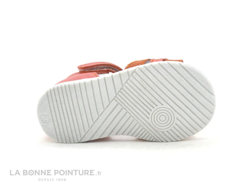 Bopy RAYA Corail - Nu-pieds BEBE Fille - Velcro – Image 3