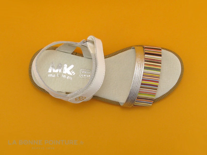 MKids METUS Blanc Argent Multicolore - Nu-pieds Fille – Image 6