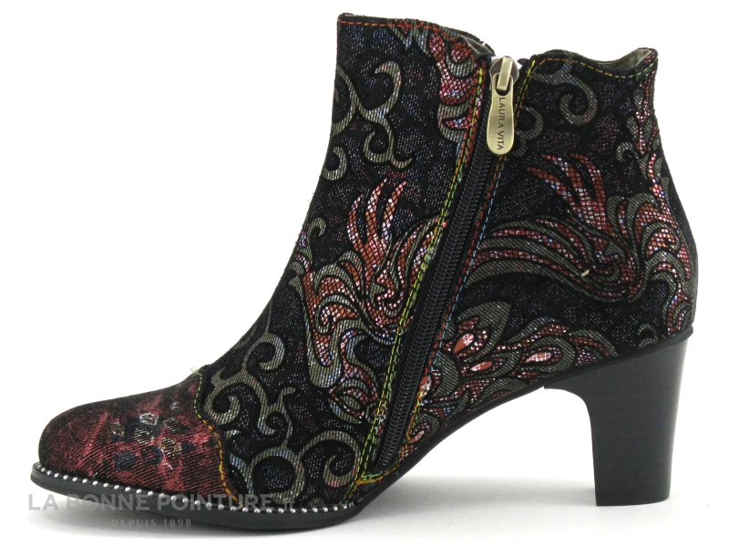 Laura Vita ELCODIEO 212A Wine - Boots Bordeaux Talon Haut – Image 3