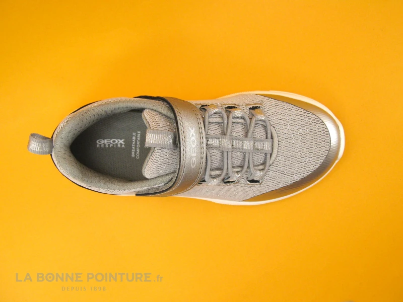 Geox ARIL J16DLB Silver - Basket Fille Gris Argent – Image 6
