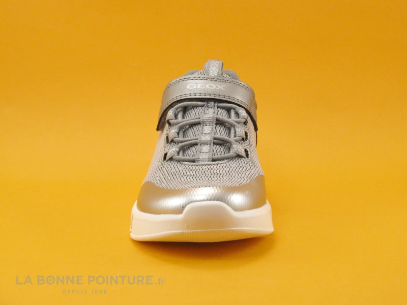Geox ARIL J16DLB Silver - Basket Fille Gris Argent – Image 2
