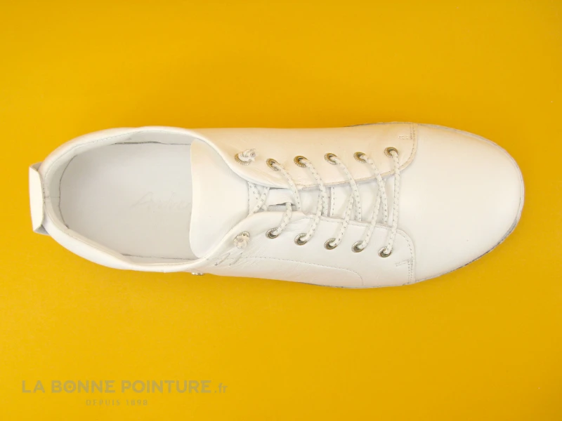 Andrea Conti 0347891 - Basket Femme En Cuir Blanc – Image 6