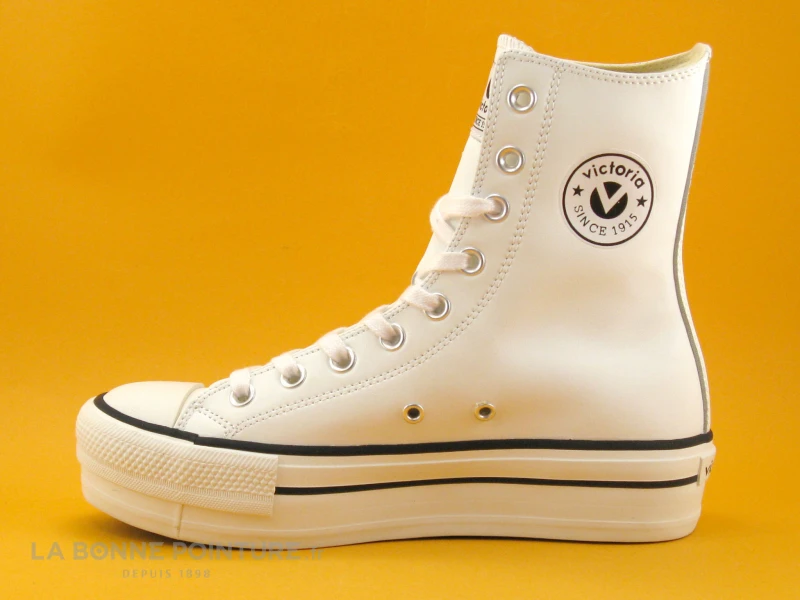 Victoria 061120 Blanche - Basket Plateforme Blanche – Image 3