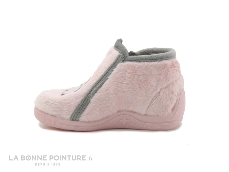 Bellamy MALOU Pingouin Rose - Pantoufle Fille Fermeture Eclair – Image 3