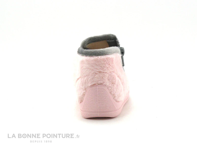 Bellamy MALOU Pingouin Rose - Pantoufle Fille Fermeture Eclair – Image 4