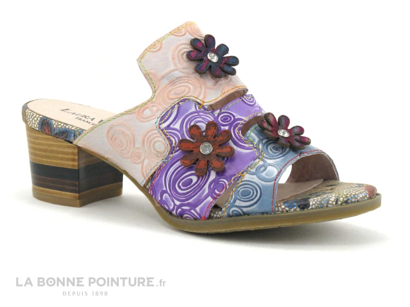 Laura Vita DICEGOO 64 Bleu - Mule Talon Carre – Image 5