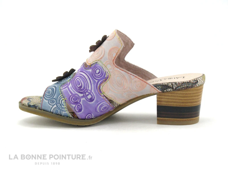 Laura Vita DICEGOO 64 Bleu - Mule Talon Carre – Image 3