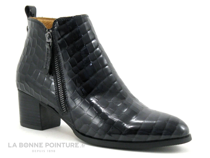 MamZelle TILIA Croco Verni Noir - Boots Mode Femme – Image 5