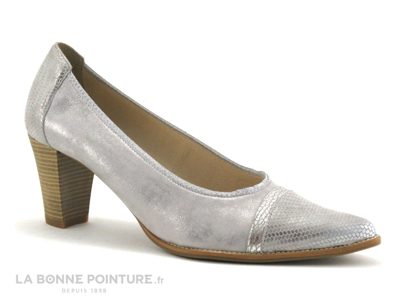 Geo Reino ALVATE Nickel Taupe - Escarpoin Bout Pointu – Image 5