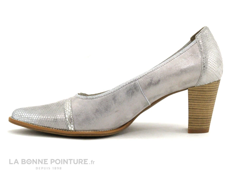 Geo Reino ALVATE Nickel Taupe - Escarpoin Bout Pointu – Image 3