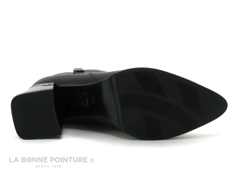 Metamorf Ose MACADAMIA Noir - Bottine Femme Bout Pointu â Image 7