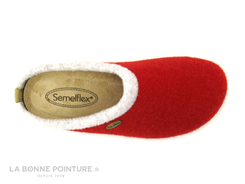 Semelflex DOLOMITE Rouge - Pantoufle Femme Avec Semelle Amovible â Image 5
