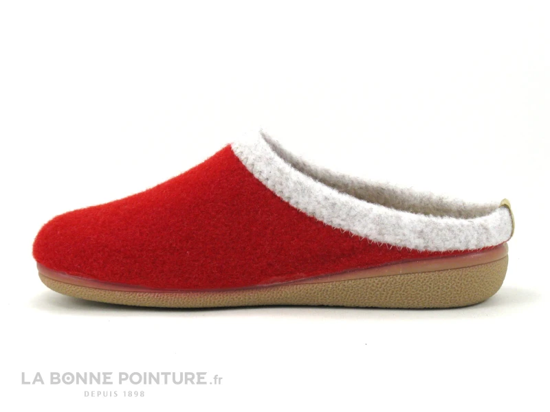 Semelflex DOLOMITE Rouge - Pantoufle Femme Avec Semelle Amovible â Image 3
