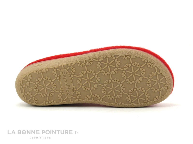 Semelflex DOLOMITE Rouge - Pantoufle Femme Avec Semelle Amovible â Image 6