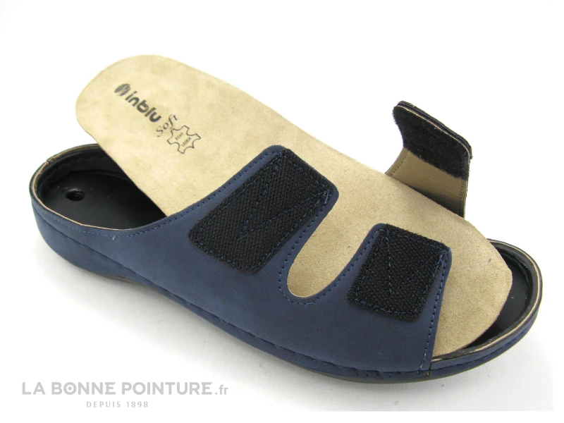 Inblu CONDIBES WD133F03 Bleu Marine - Mule Velcro Femme – Image 2