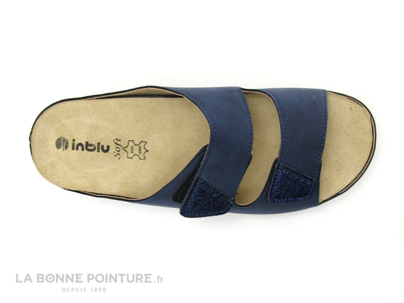 Inblu CONDIBES WD133F03 Bleu Marine - Mule Velcro Femme – Image 4