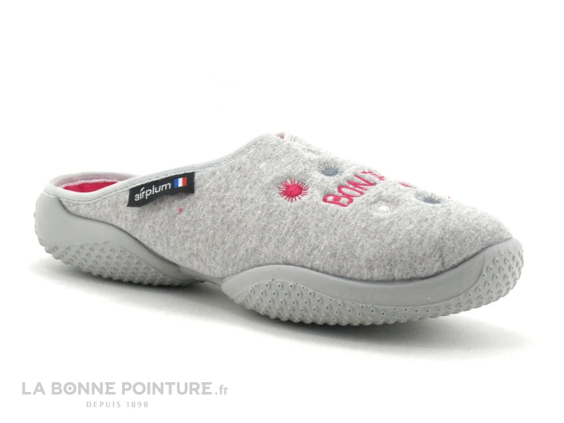 Airplum BONJOUR Gris Rose - Pantoufle Mule Femme – Image 2