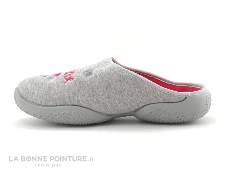 Airplum BONJOUR Gris Rose - Pantoufle Mule Femme – Image 3