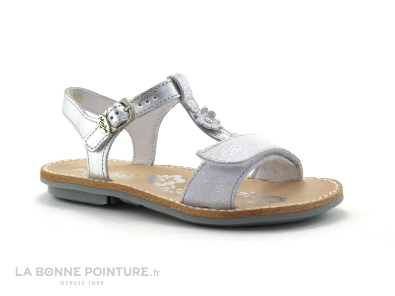 Minibel PAPEETE 1M132334G-190 Argent - Nu-pieds Fille – Image 5