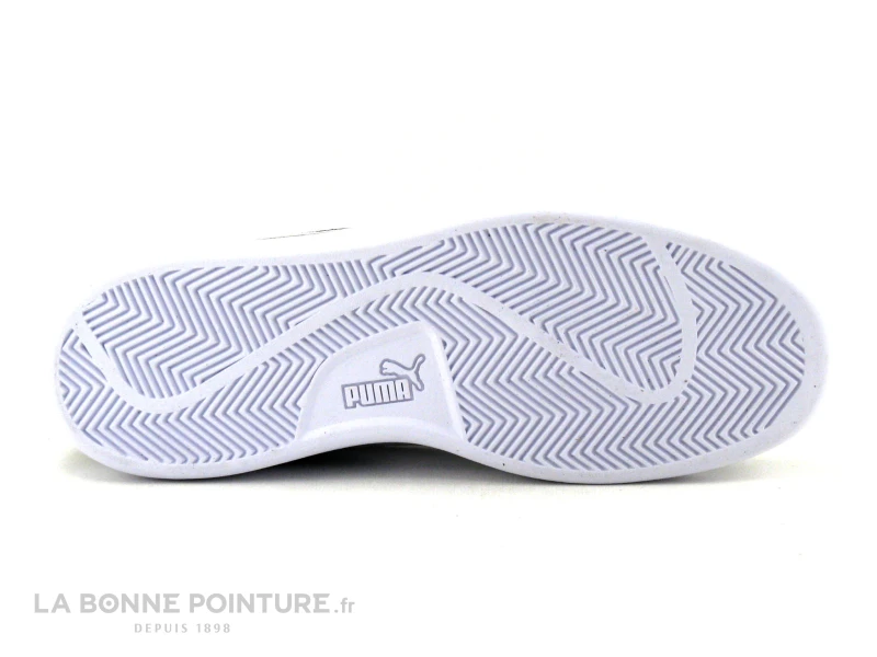 Puma SMASH V2 SD Junior Black - Basket Basse Cuir Velours Noir – Image 7