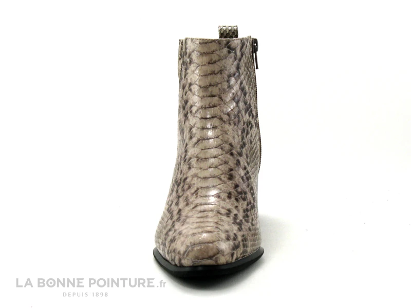 Fugitive FLAK Python Taupe - Bottine Talon Large Femme – Image 2