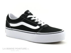 Vans WARD PLATFORM Black White - VN0A3TLC1871 - Basket Plateforme