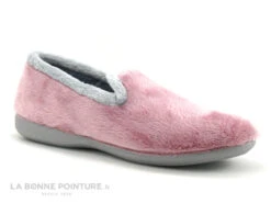 Ouf MALTO Rose Gris - Chausson Femme En Peluche