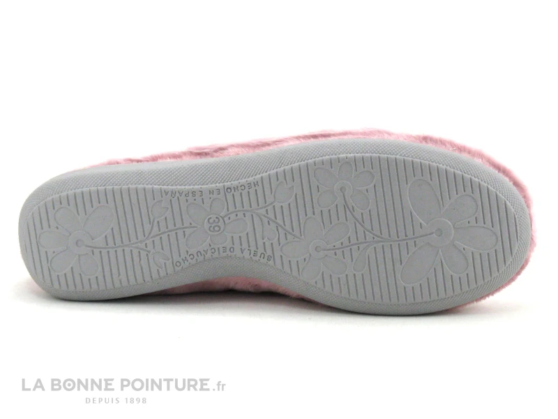 Ouf MALTO Rose Gris - Chausson Femme En Peluche – Image 4