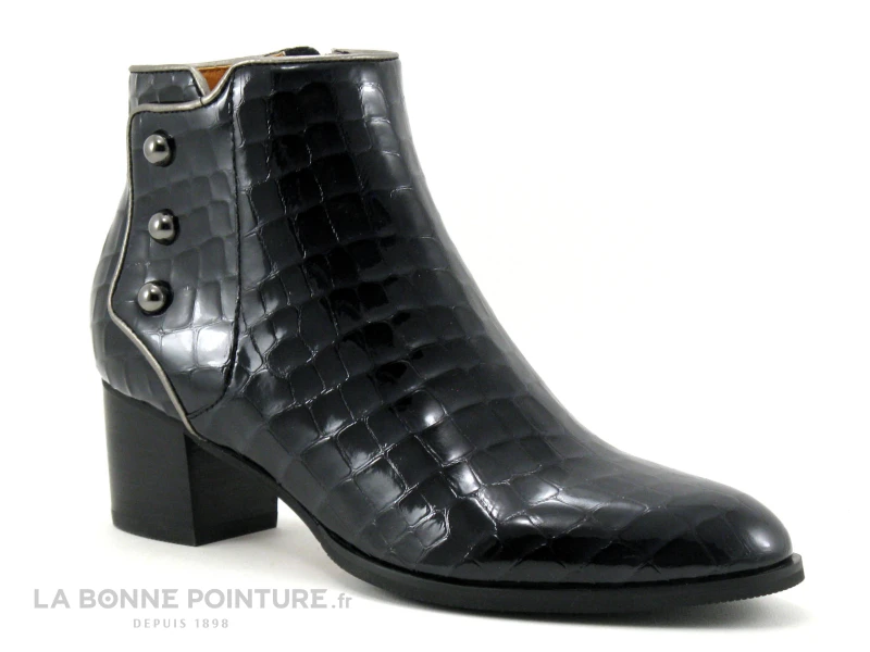 MamZelle TIKITA Croco Verni Noir - Bottine Femme – Image 5