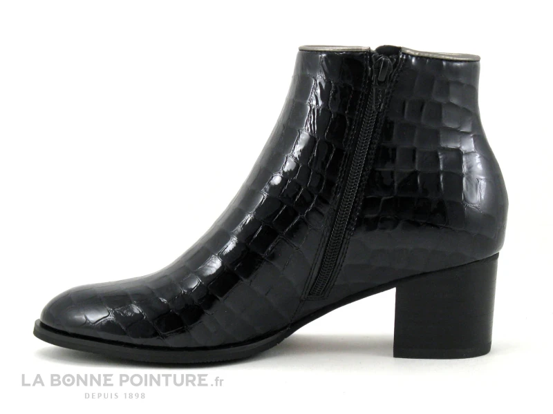 MamZelle TIKITA Croco Verni Noir - Bottine Femme – Image 3