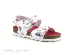 Kickers Summerkro Blanc Papillon 785452-10 33 - Sandale Fille