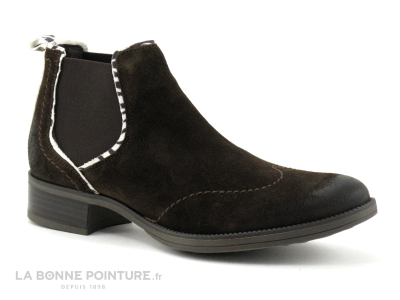 La Vie Est Belle - CACTUS Ebene - Boots Chelsea Femme Marron Fonce – Image 5