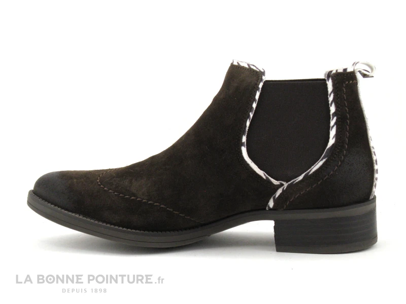La Vie Est Belle - CACTUS Ebene - Boots Chelsea Femme Marron Fonce – Image 3