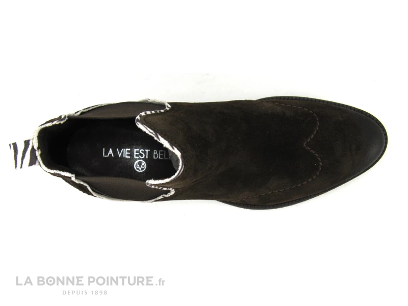 La Vie Est Belle - CACTUS Ebene - Boots Chelsea Femme Marron Fonce – Image 6