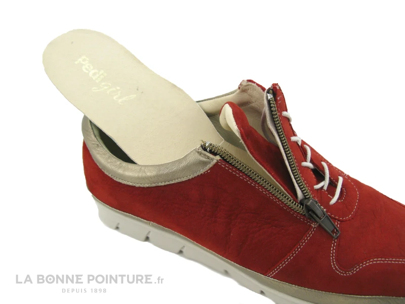 Pedi Girl COTY Fumo Rosso - Basket Confort Femme Rouge – Image 5