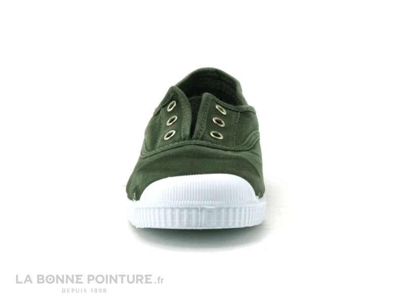 Cienta 70777 Kaki - Tennis Toile Enfant Sans Lacet – Image 2