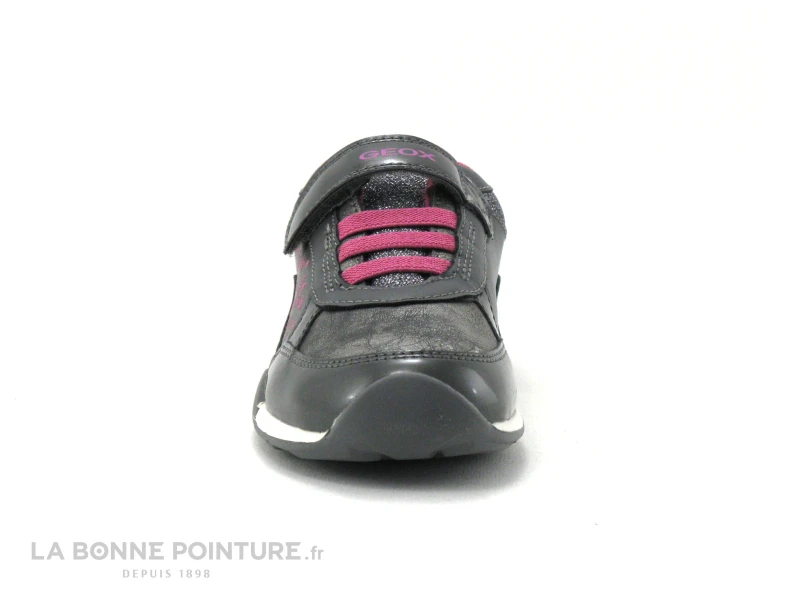 Geox JOCKER PLUS J04AUA Gris - Rose Fuchsia - Basket Fille – Image 2