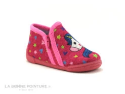 Michu Shoes 2578 - Rose Licorne - Chausson BEBE Fille