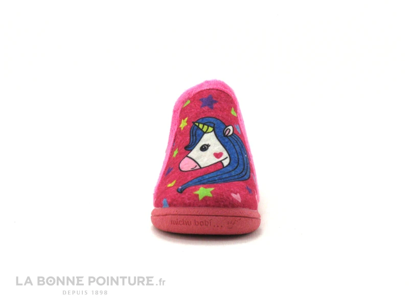 Michu Shoes 2578 - Rose Licorne - Chausson BEBE Fille – Image 2