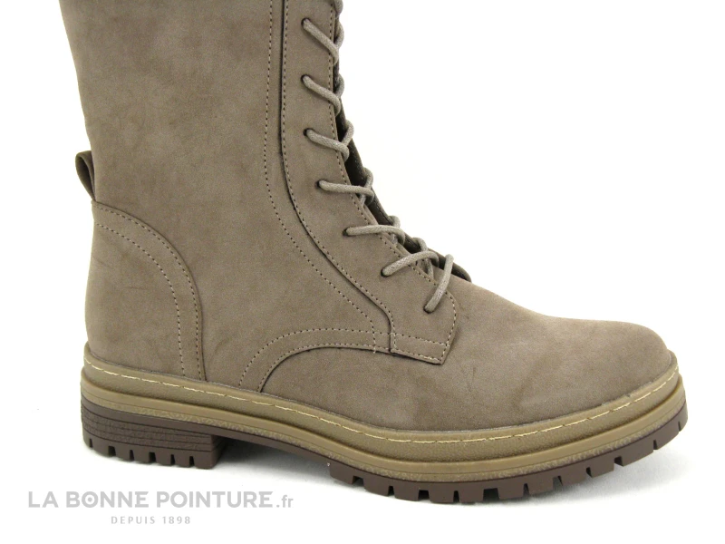 B Et M Banana Moon - Rhino Taupe - Botte A Lacet Femme Beige – Image 6