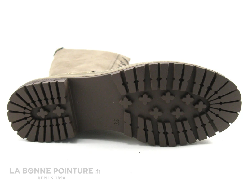 B Et M Banana Moon - Rhino Taupe - Botte A Lacet Femme Beige – Image 7