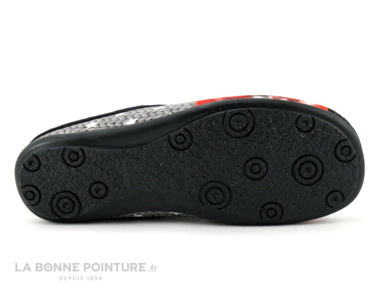 Ouf TIZIEUX Rouge - Noir - Pantoufle Mule Avec Chat â Image 4