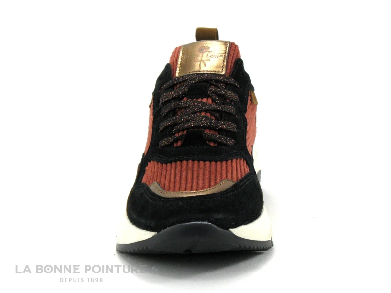 Pretty Love J5612 X258 Noir Or Tomette - Basket Ville Femme – Image 2