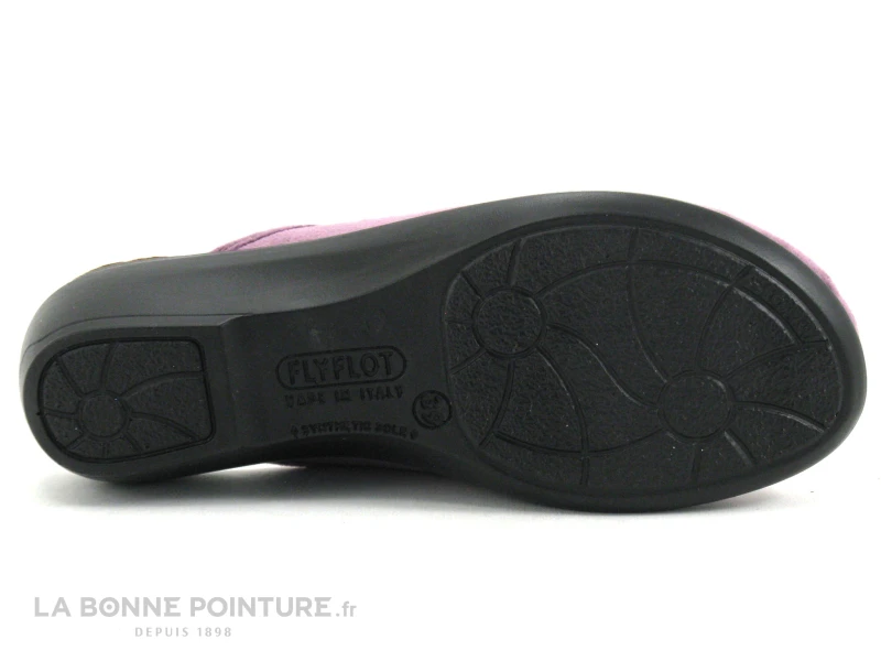 Fly Flot FLURE Lilas - Pantoufle Sabot Femme Velours Violet – Image 6