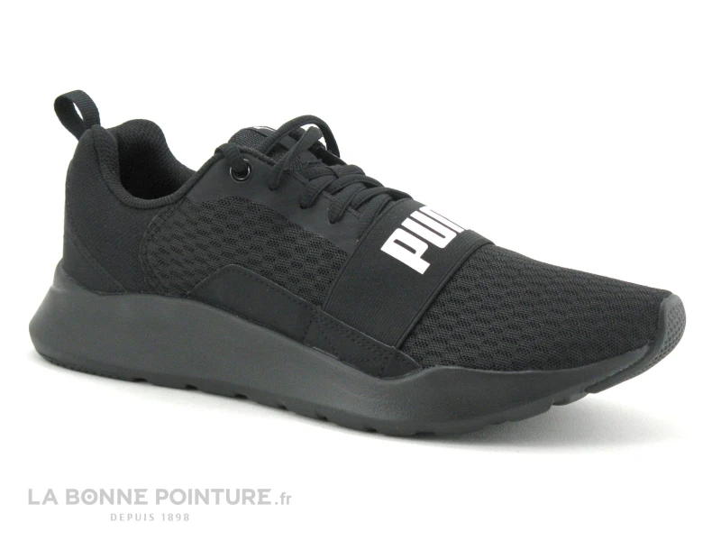 Puma Soft Foam WIRED - Black - Basket Noire Homme - 366970