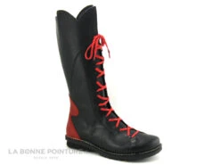 Alce 7756 Roger Milton - Botte Noire Rouge - Decoupes Haut