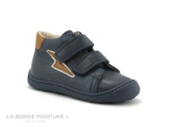 Bopy JICHEL Marine - Camel - 2 Velcros - Botillon BEBE