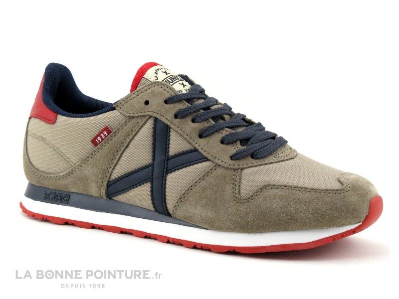 Munich MASSANA 437 Beige Bleu Rouge - Sneakers Mode Homme