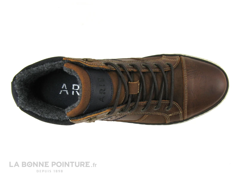 Arid RUIZ Cognac - Noir - Basket Montante Homme – Image 6